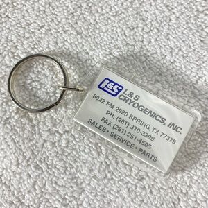 5/$35 Vintage L&S Cryogenics Plastic Advertising Keychain